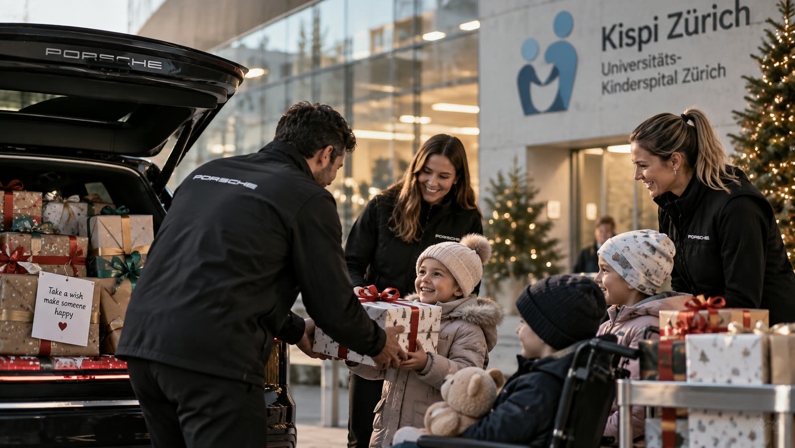 Geschenkübergabe am Kinderspital Zürich