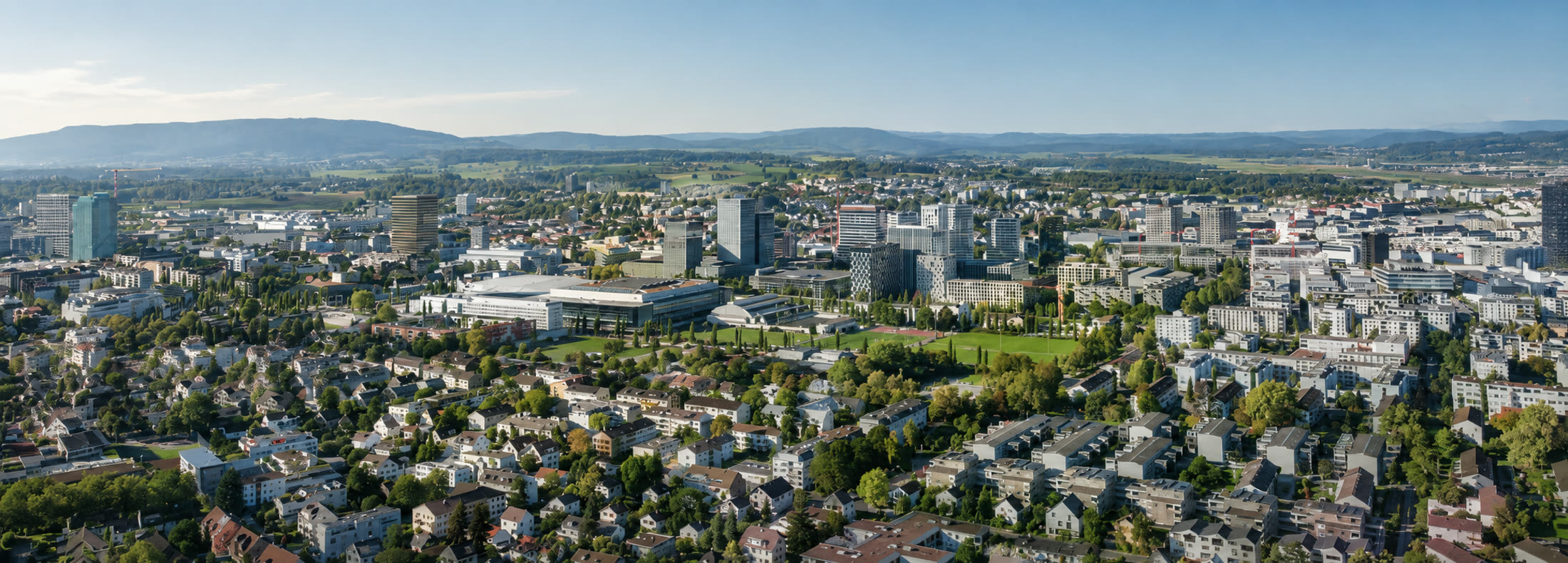 Panorama über Zürich und die Agglomeration